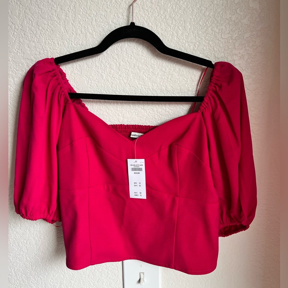 NWT, pink, Abercrombie & Fitch top